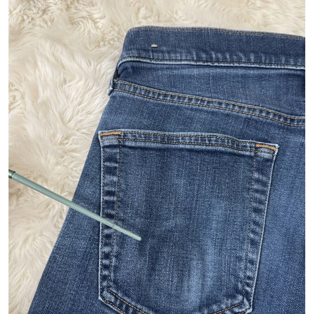 Abercrombie & Fitch Langdon Slim Jeans Mens 32x34 Measures 32x32 Blue Stretch